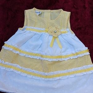 Samara Infant girls yellow/white seersucke…
